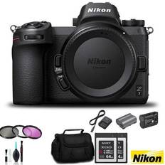 Digital Cameras Nikon Z7 Mirrorless FX-Format Digital Camera Body Only Bundle 2X 64GB Memory Card EN-EL15 Battery External