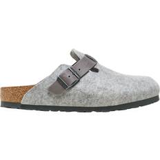 Birkenstock Grey Outdoor Slippers Birkenstock Boston Bs Narrow Felt & Leather Clog