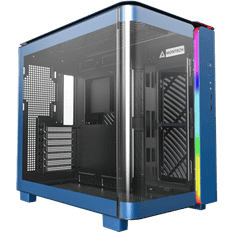 Blu Case per Computer Montech KING 95 Tempered Glass Blue