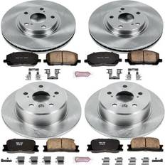 Brake System Power Stop Front and Rear Brake Pad Rotor Kit