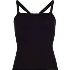 Tencel Tank Tops Splits59 Romy Rib-Knit Tank Top BLACK