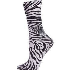 Zebra Underwear Natori Zebra Print Crew Socks