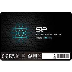 Silicon Power Silicon Power SSD 2TB 3D NAND A55 SLC Cache Performance Boost 2.5 inch SATA III 7mm 0.28" Internal Solid State Drive