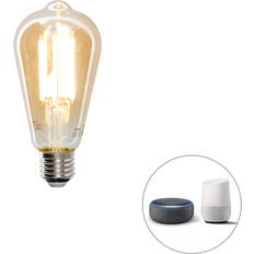 Luedd Smart E27 dimbar i Kelvin LED-lampe ST64 goldline 7W 700 lm 1800-4000K