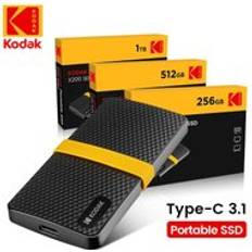 Kodak X200 SSD Mini PSSD External Hard Drive for PC, Laptops, Desktops with USB 3.1 Available in 128GB, 256GB, 512GB, 1TB, 2TB
