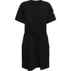 Moncler Einfarbig Kleider Moncler Cotton Dress Schwarz