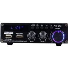 AS-22 audio amplifier 45W Bluetooth 5.0 USB remote control black