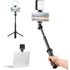 Lighting & Studio Equipment Andoer W64RGB Pocket RGB LED Video Light Kit Video Conference Lighting CRI95 2500K-9000K Dimmable Black