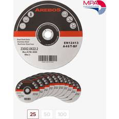 Arebos 25 metal cutting disc 230x 2x 22 mm stainless steel cutting discs angle grinder