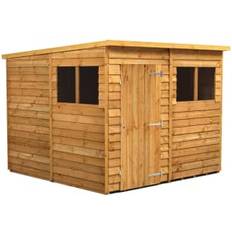 Outbuildings Power Sheds 8 8ft Pent Overlap Dip Treated (Building Area )