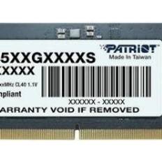 Patriot DDR5 32GB 5600MHz SODIMM Signature 1 x 32GB, 5600 MHz, DDR5-RAM RAM