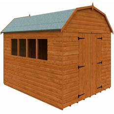 Outbuildings 10x8 Barn 12mm Shed Solid Wood/Softwood/Pine Burnt (Building Area )