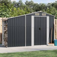 VidaXL Opbevaring & Udhuse vidaXL Haveskur 277x93x179 cm Galvaniseret Stål Antracitgrå (Areal )