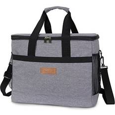 Lifewit 30L 50 Can Soft Cooler Bag Lunch Bag Box Insulated Travel Bag Soft Sided Cooling Bag for Beach Picnic Camping BBQ Grey