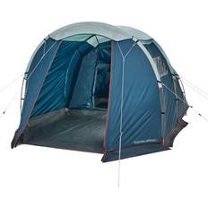 Quechua 4 Man Tent With Poles Arpenaz 4.1 Verdigris/dark Petrol Blue