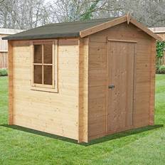 Outbuildings Shire Danbury 2.8m 2.7m Log Cabin Shed