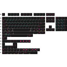 Keyboards Greenzech 153 Keys Midnight Keycap Set Cherry Profile