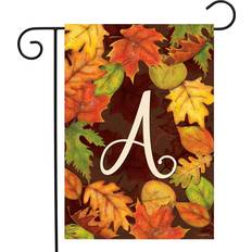 Briarwood Lane Fall Monogram Letter A Garden Flag Autumn