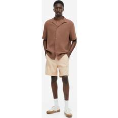 H&M Herren Shorts H&M Herren Shorts aus Leinenmix Relaxed Fit Beige