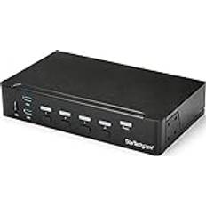 KVM-switchar StarTech StarTech.com 4 Port HDMI KVM Switch HDMI KVM Umschalter mit USB 3.0 Hub 1080p