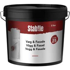 Maling glans 25 hvid Stabile Væg- og facademaling glans 25 5 Hvid
