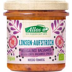 Cracker e Gallette Allos Linsen-Aufstrich Belugalinse Balsamico, 140