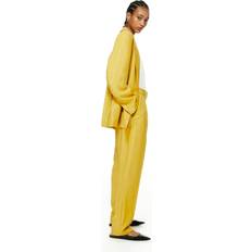 Women - Yellow Trousers H&M Ladies Yellow Tapered trousers