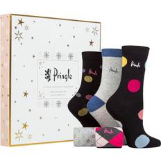 Pringle Ladies 12 Pair Sockvent Christmas Advent Calendar Assorted 4-8 Ladies Multi Coloured