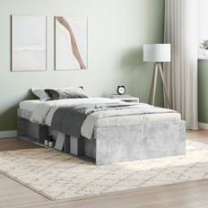 Grey Bed Legs vidaXL Bed Frame Concrete