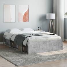 Grey Bed Legs vidaXL Bed Frame Concrete Small Double