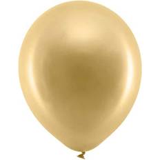 PartyDeco Metalliske Guld Balloner 23cm 100 stk