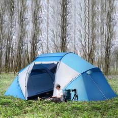 OutSunny Camping Tent With UV Protection Blue