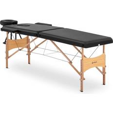 Massagebriks sammenklappelig 70 cm bred bøgetræ sort VANNES BLACK