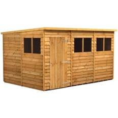 Outbuildings Power Sheds 12 8ft Pent Overlap Dip Treated (Building Area )