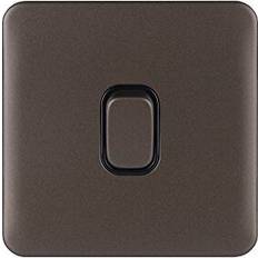 Schneider LSD 10AX 1G 2W Rocker Switch Black Insert Mocha Bronze GGBL1012BMB