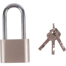 Blackspur Nickel Plate 50mm Long Shackle Padlock