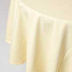 Cotton Tablecloths Homescapes Plain Cotton Round Cream Tablecloth White