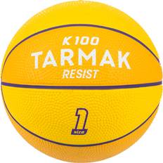 Kids Basketball Size 1 K100 Rubber Yellow