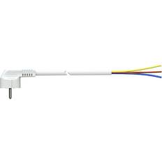 White Electrical Cables Solera Strømkabel 7000/1,5 Schuko 4,8 mm 250 V 16 A Hvid 3 x 1,5 mm 1,5 m