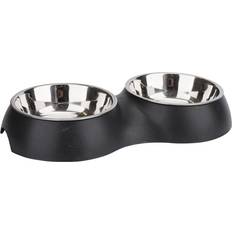 Pet Zone Husdjur Pet Zone Matskål Dubbel Hund Katt 33 x 17.5 x 5 cm