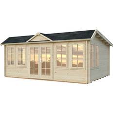 Outbuildings Palmako Clock House 5.8m 4.3m Log Cabin Summerhouse