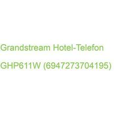 Fasttelefoni Grandstream GHP Series GHP611W VoIP-telefon IEEE 802.11a/b/g/n/ac Wi-Fi treveis anropskapasitet SIP 2 linjer svart