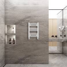 Heated Towel Rails WarmeHaus 600x400mm Straight Heated White