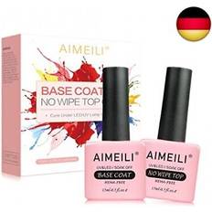 AIMEILI Topprock Gel nagellack Soak Off UV LED Gel Polish Inget torkande topplack