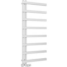 Heated Towel Rails Eastbrook Platani Designer Heated Rail White