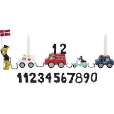 Kids by Friis Födelsedagståg Handmålad Bilar 11 Tal