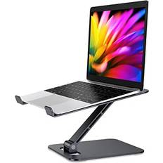 Babacom Laptop Stand Lap Desk, Ergonomic Foldable Computer Stand with Adjustable Height, Ventilated Aluminium Alloy Laptop Riser Compatible with MacBook Air