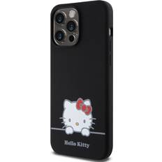 Hello Kitty iPhone 15 Pro Max Deksel Liquid Silicone Svart
