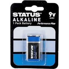 Status 9V Alkaline Batteries 1 Pack