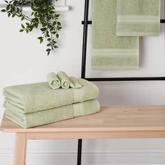 Linen Textiles Brentfords Cotton Luxury Hand Bath Towel Green